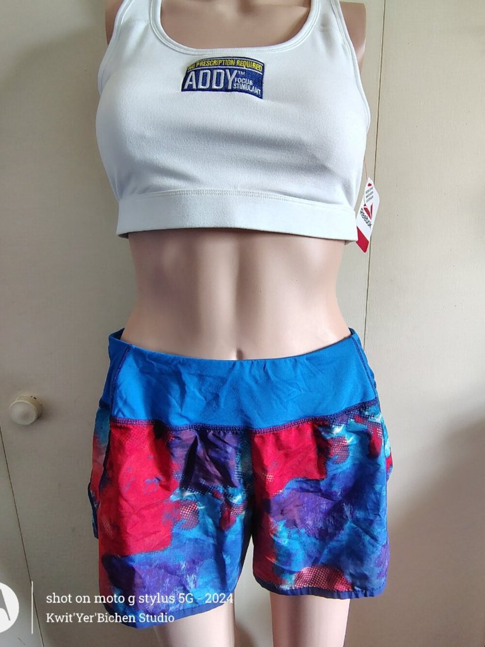 Reebok Athletic Shorts & Sport Bra Both SZ MED